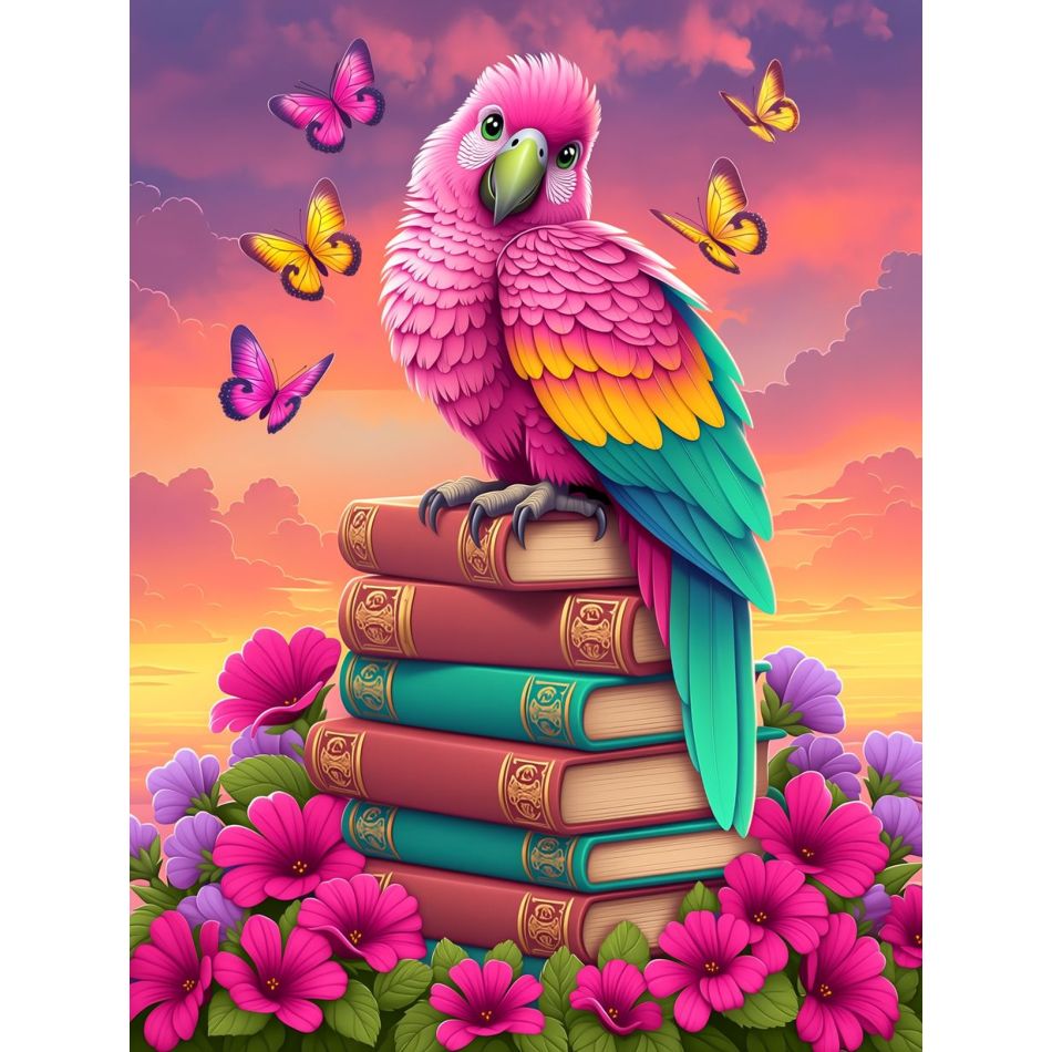 Resin Art Wallpaper - RUOPOTY ダイヤモンドペインティング ホーム カラフルなインコの装飾 大人向けダイヤモンドアート 動物