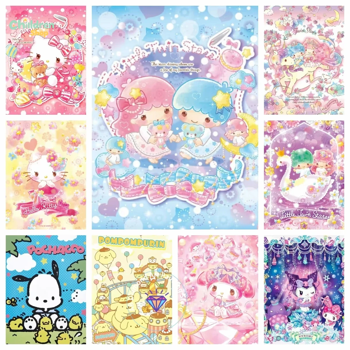 Resin Art Work - サンリオ シナモロール クロミ ジェミニ 5D DIY