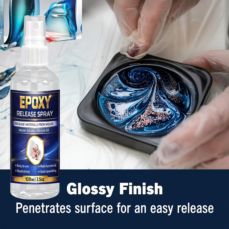 Release Spray Silicone - シリコンモールドリリーススプレー - 速乾性、ノンスティック、エポキシ樹脂、キャンドル作り、様々な型に簡単に脱型できるもの。