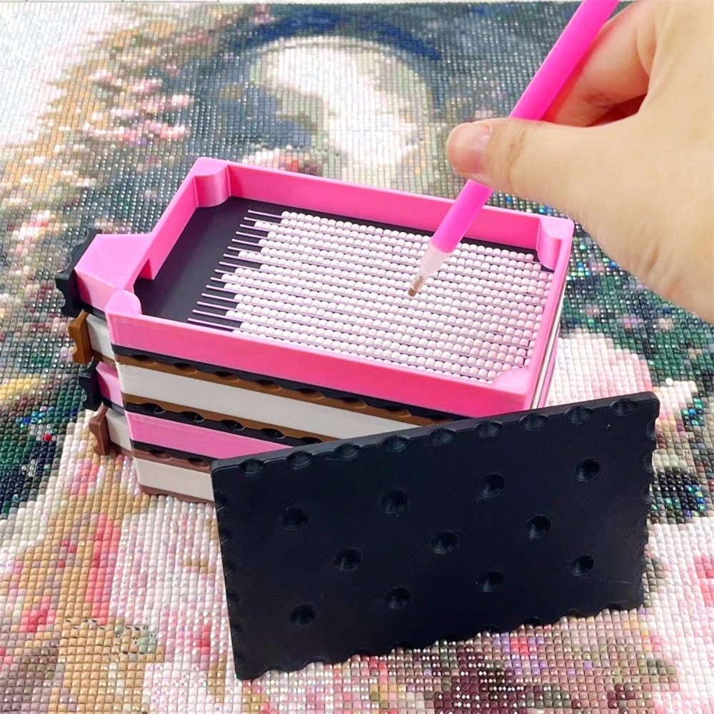 DIYクラフトダイヤモンドペインティングトレイキット、蓋付き - Resin Art Case のレビューと価格
