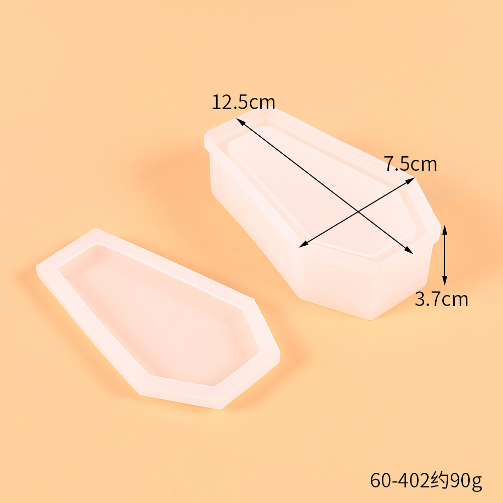 棺型の頭蓋骨、ハロウィンコウモリ、クモのシリコンモールド、ペ - Resin Art Equipment のレビューと価格