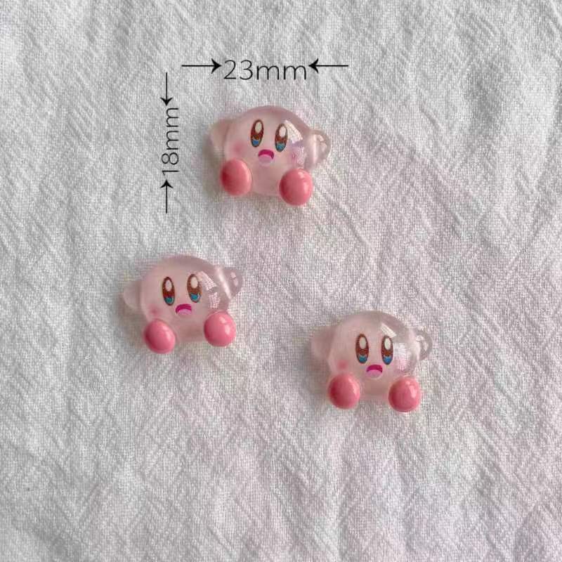 1/30個入り 2cm カービィ アイス透明樹脂ペンダント、 - Resin Art Case のレビューと価格
