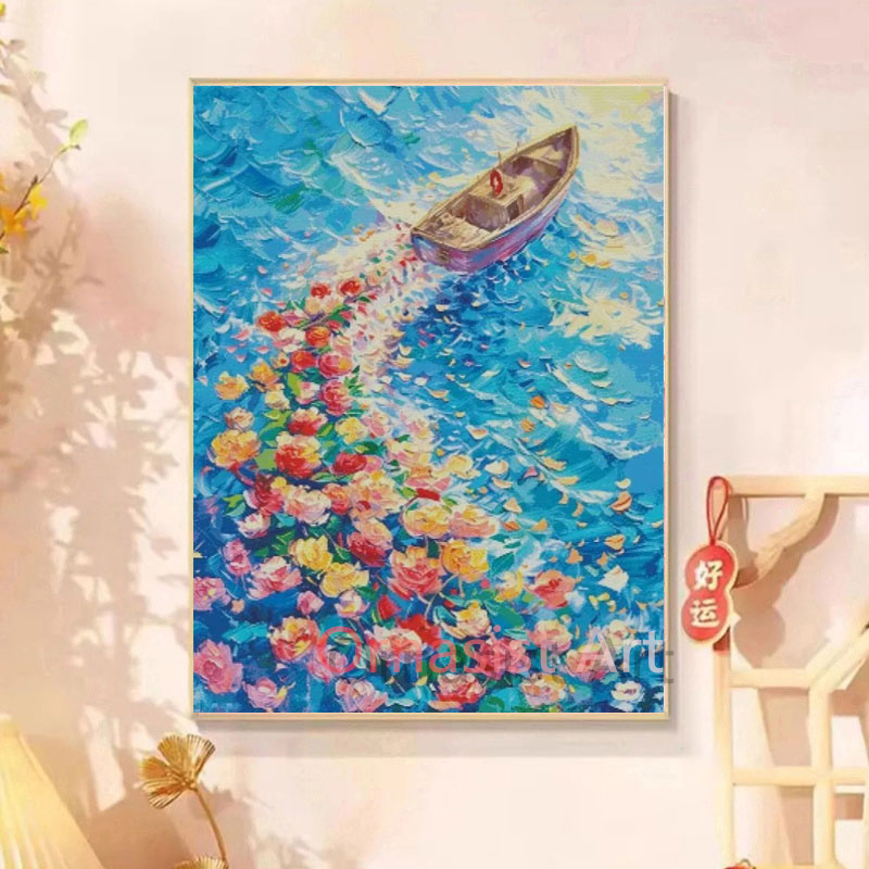 フルクリスタルダイヤモンドモザイクアートフラワーダイヤモンド - Resin Art Wallpaper のレビューと価格
